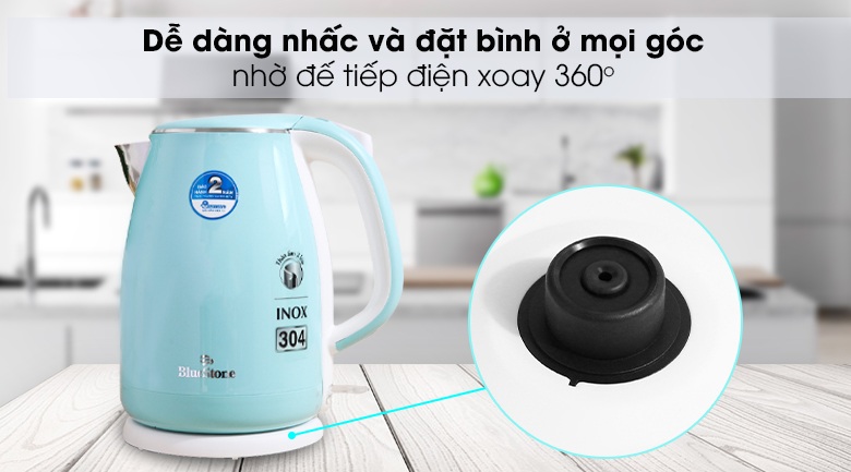 Bình đun siêu tốc BlueStone 1.7 lít KTB-3458