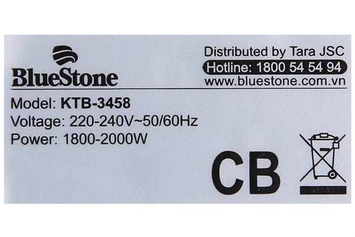 Bình đun siêu tốc BlueStone 1.7 lít KTB-3458 Màu Xanh da trời