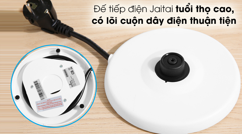 Bình đun siêu tốc Bluestone 1.7 lít KTB-3458 - Đế tiếp điện Jaitai có tuổi thọ đến 10.000 lần sử dụng Bình đun siêu tốc Bluestone 1.7 lít KTB-3458 - Đế tiếp điện Jaitai có tuổi thọ đến 10.000 lần sử dụng