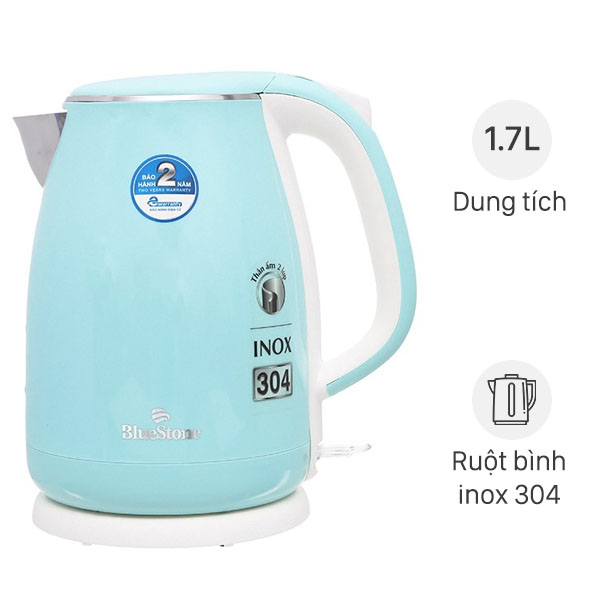 Bình đun siêu tốc Bluestone 1.7 lít KTB-3458