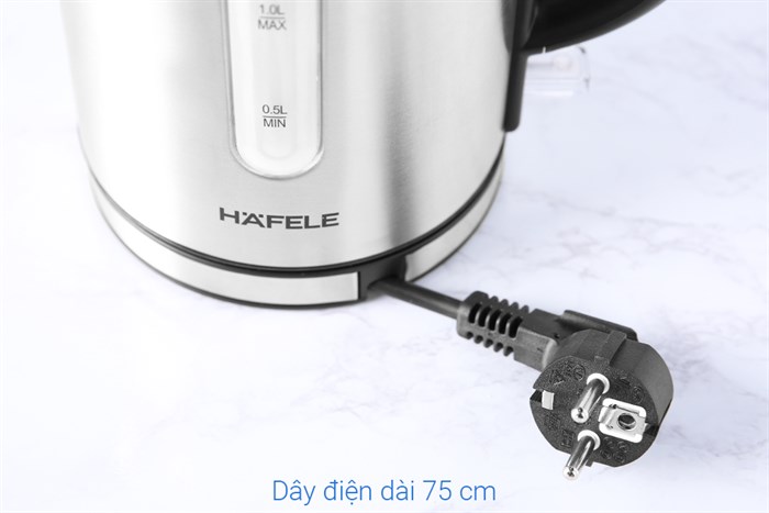 Bình đun siêu tốc Hafele 1 lít T-9017 (535.43.730) Màu Inox