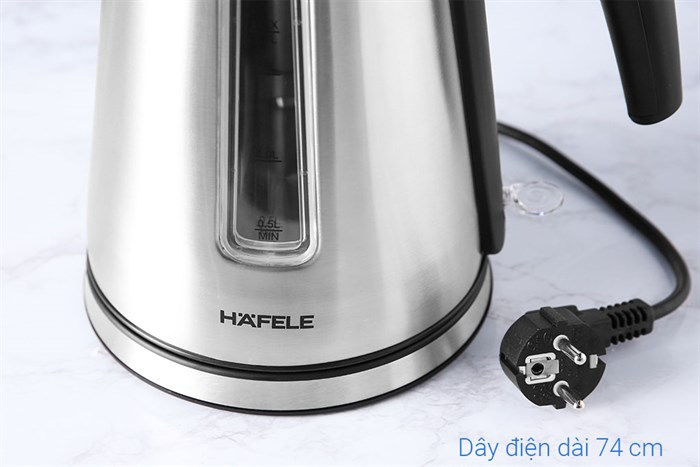 Bình đun siêu tốc Hafele 1.7 lít T-907B (535.43.731) Màu Bạc Inox
