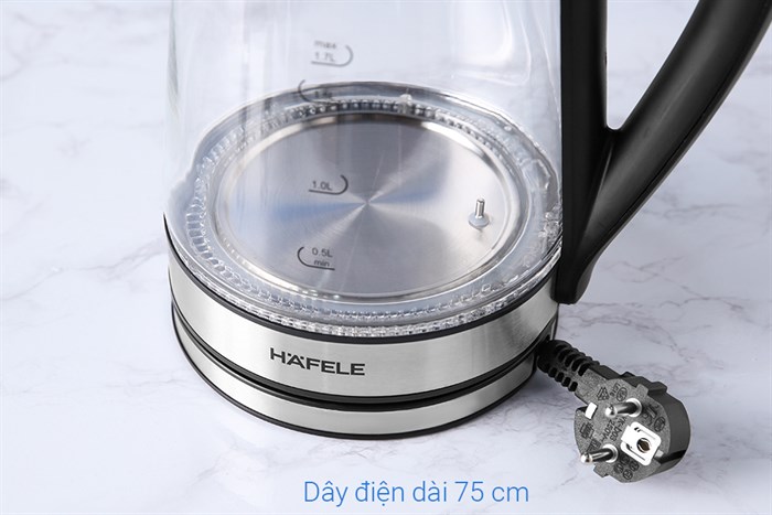 Bình đun siêu tốc Hafele 1.7 lít T-602C (535.43.732) Màu Bạc