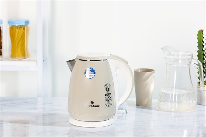 Bình đun siêu tốc BlueStone 1.5 lít KTB-3453 Kem Màu Kem