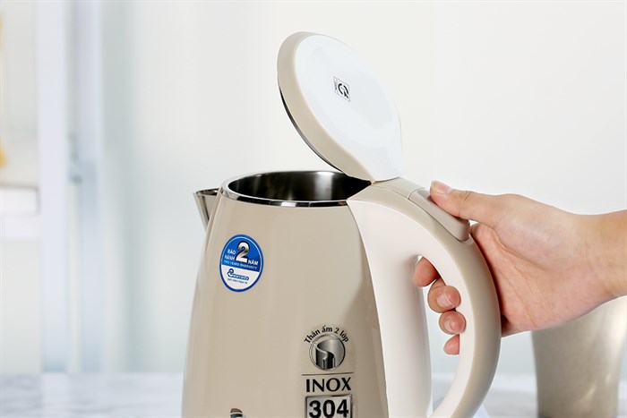 Bình đun siêu tốc BlueStone 1.5 lít KTB-3453 Kem Màu Kem