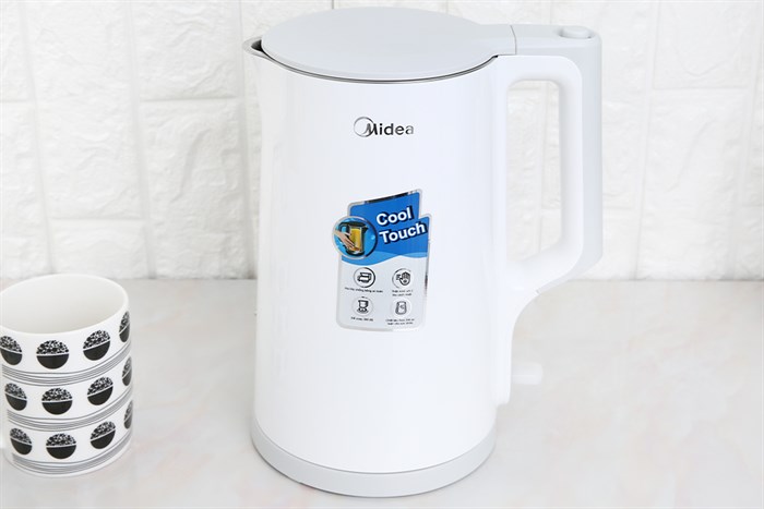 Bình đun siêu tốc Midea 1.7 lít MK-17DW Màu Trắng
