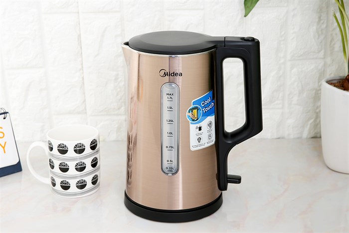 Bình đun siêu tốc Midea 1.7 lít MK-317DW Màu Nâu