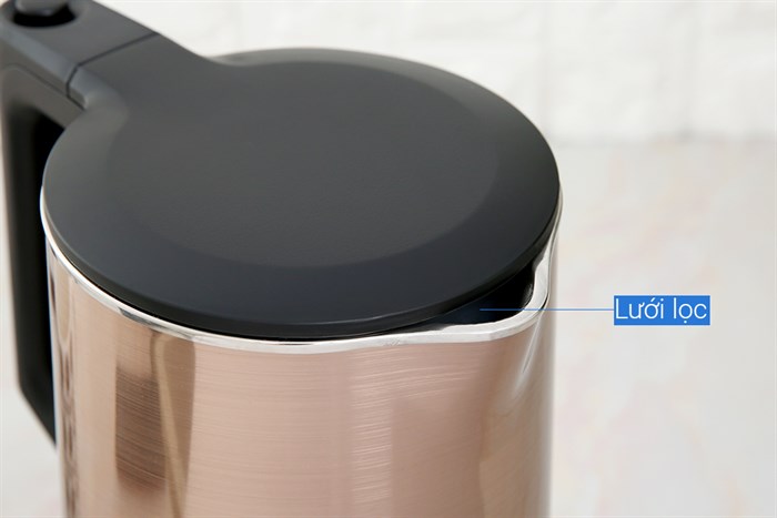 Bình đun siêu tốc Midea 1.7 lít MK-317DW Màu Nâu