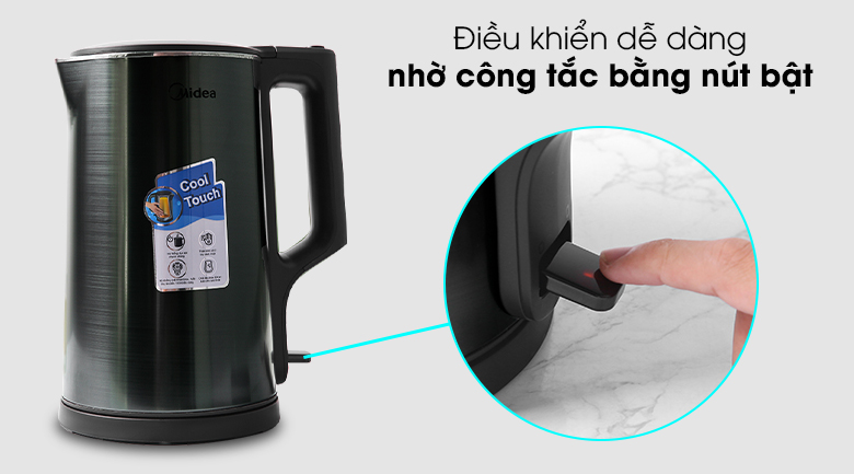 Công tắc và đen báo bình đun siêu tốc Midea MK-317DC