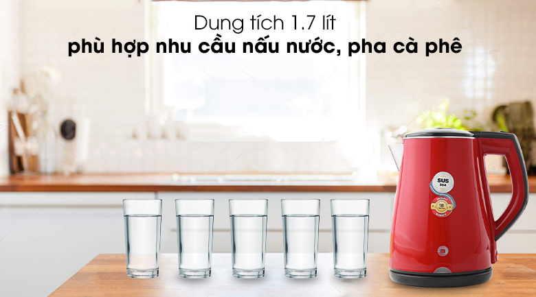 Bình đun siêu tốc Mishio MK-259