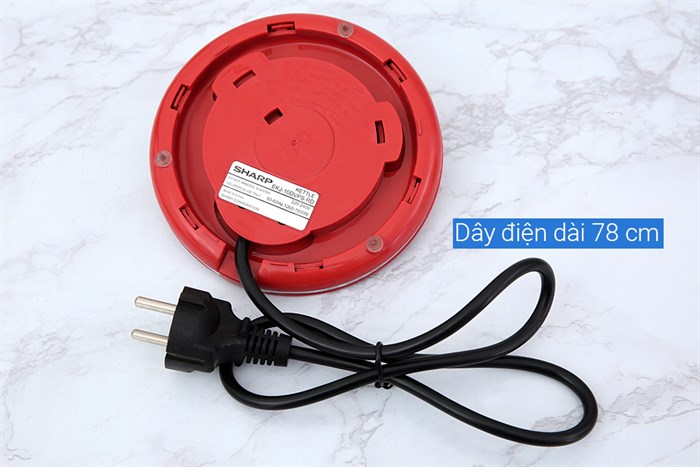 Bình đun siêu tốc Sharp 1 lít EKJ-10DVPS-RD Màu Đỏ đô
