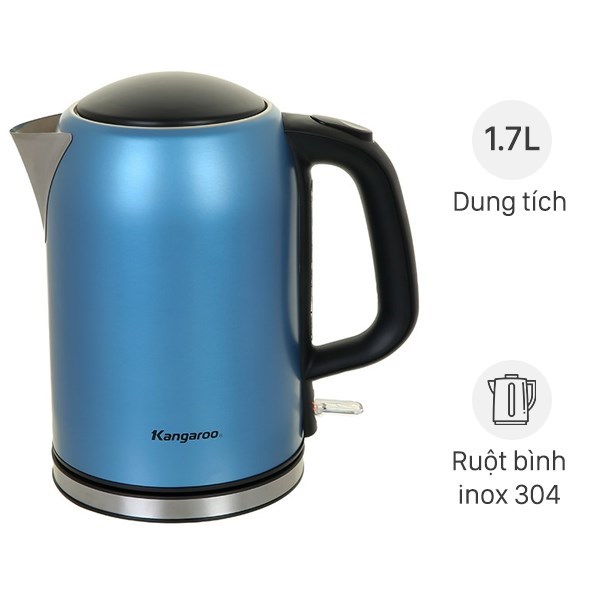 Bình đun siêu tốc Kangaroo 1.7 lít KG17K1