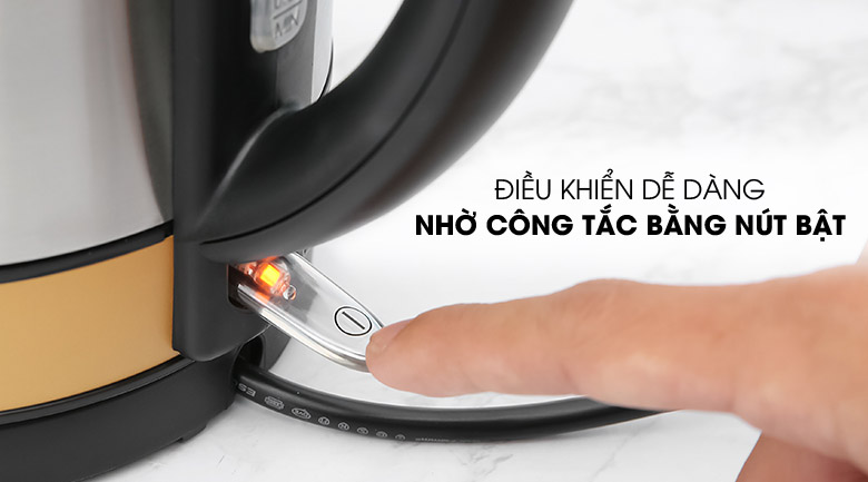 Đèn báo hoạt động - Bình đun siêu tốc Kangaroo 1.7 lít KG642