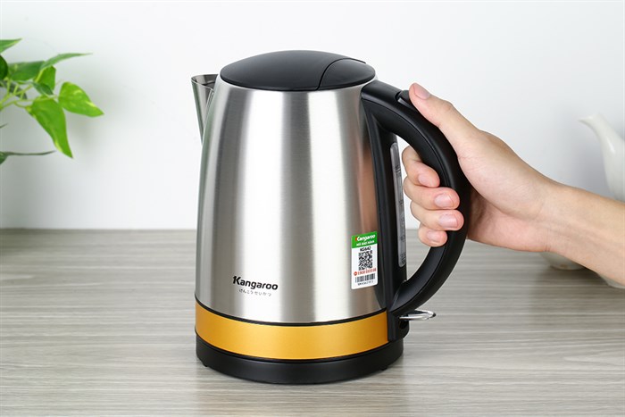 Bình đun siêu tốc Kangaroo 1.7 lít KG642 Màu Bạc
