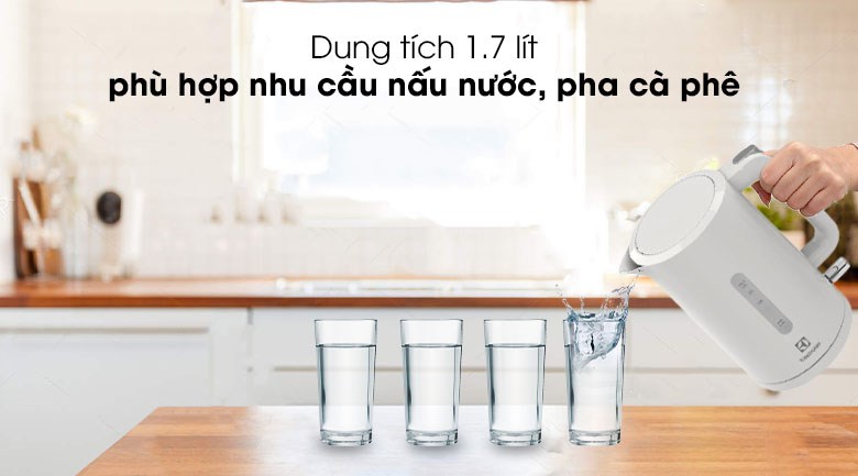 Bình đun siêu tốc Electrolux 1.7 lít E2EK1-100W