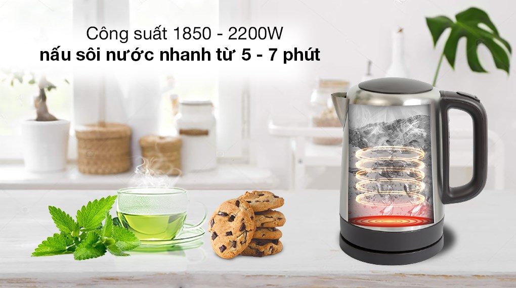 Bình đun siêu tốc Electrolux 1.7 lít EEK1505S