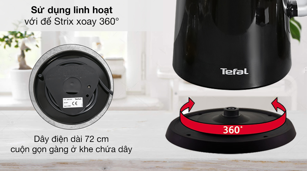 Bình đun siêu tốc Tefal 1.7 lít KO850810