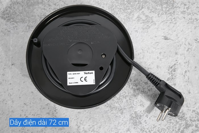Bình đun siêu tốc Tefal 1.7 lít KO850810 Màu Đen