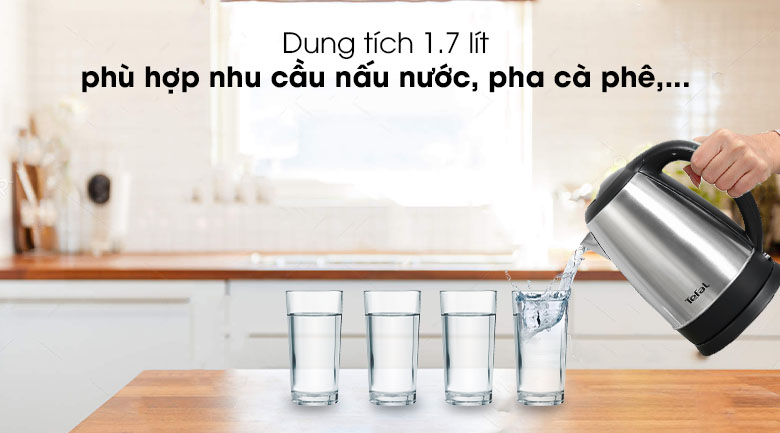 Dung tích Bình đun siêu tốc Tefal KI800D68