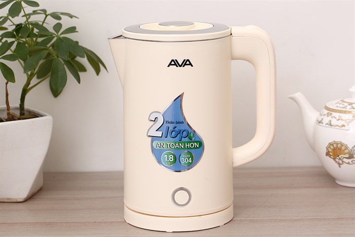 Ấm đun siêu tốc AVA 1.8 lít YD-1825 Màu Kem