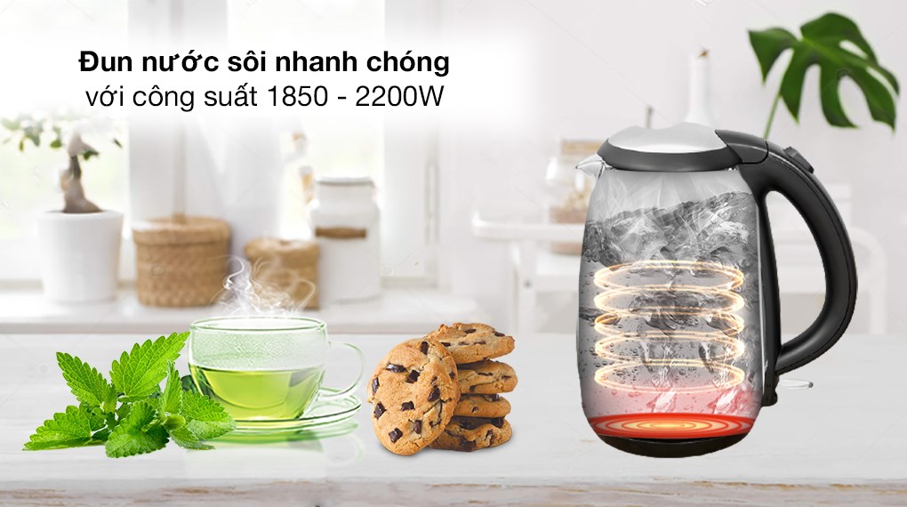 Bình đun siêu tốc Hommy 1.7 lít KEGS5801B-GS