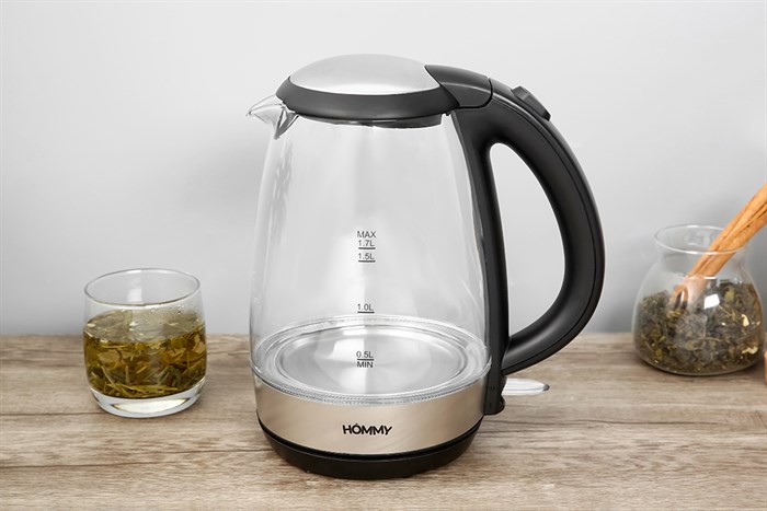 Bình đun siêu tốc Hommy 1.7 lít KEGS5801B-GS Màu Đen