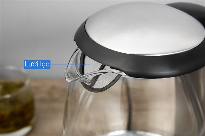 Bình đun siêu tốc Hommy 1.7 lít KEGS5801B-GS Màu Đen