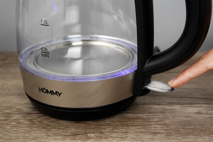Bình đun siêu tốc Hommy 1.7 lít KEGS5801B-GS Màu Đen