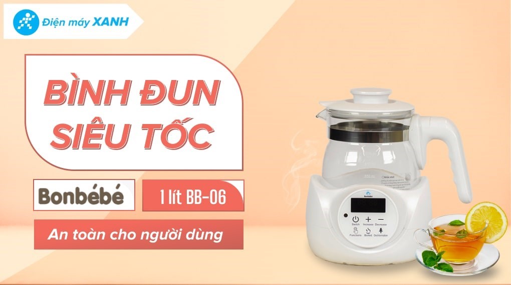 Bình đun nước pha sữa Bonbébé 1 lít BB-06