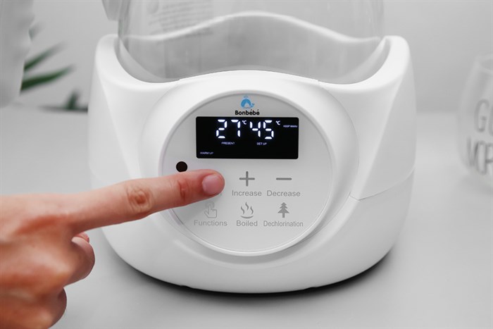 Bình đun nước pha sữa Bonbébé 1 lít BB-06 Màu Trắng