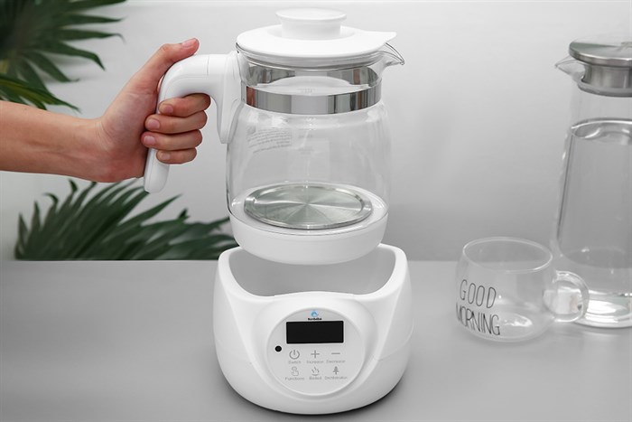 Bình đun nước pha sữa Bonbébé 1 lít BB-06 Màu Trắng