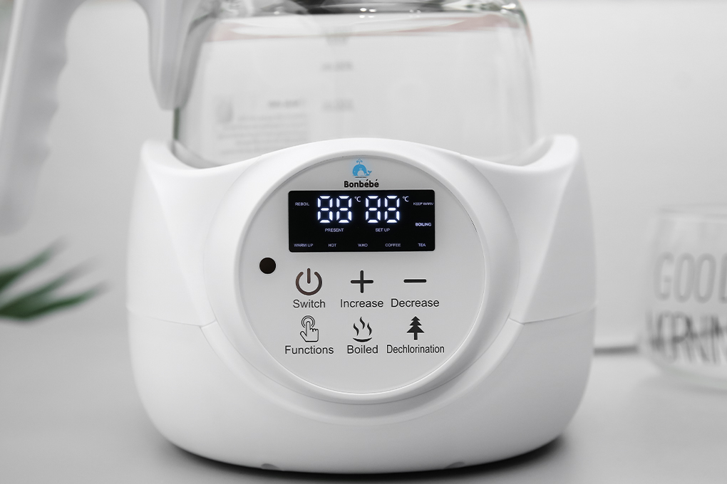Bình đun nước pha sữa Bonbébé 1 lít BB-06 Màu Trắng