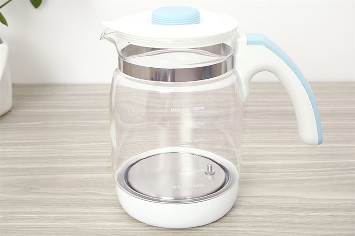 Bình đun nước pha sữa Bonbébé 1.2 lít BB-41 Màu Trắng - Xanh