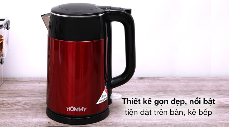 Bình đun siêu tốc Hommy 1.7 lít HB-3251