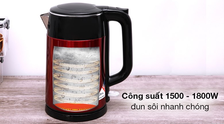 Bình đun siêu tốc Hommy 1.7 lít HB-3251