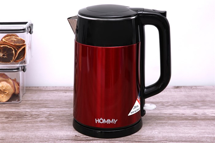 Bình đun siêu tốc Hommy 1.7 lít HB-3251 Màu Đỏ