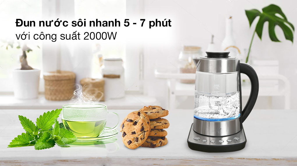 Bình đun siêu tốc thông minh Dreamer 1.7 lít DK-S17