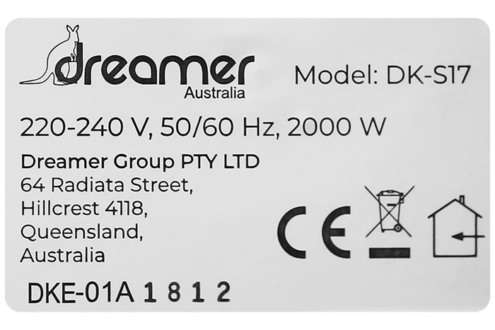Bình đun siêu tốc thông minh Dreamer 1.7 lít DK-S17 Màu Bạc