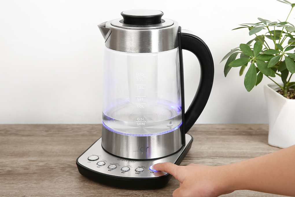 Bình đun siêu tốc thông minh Dreamer 1.7 lít DK-S17 Màu Bạc