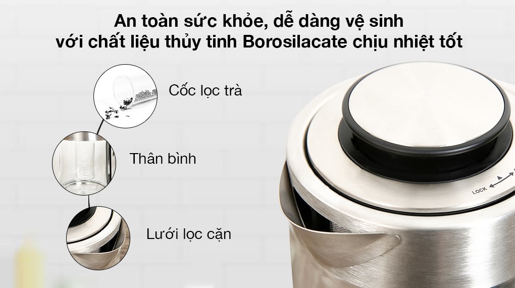 Bình đun siêu tốc thông minh Dreamer 1.7 lít DK-S17D