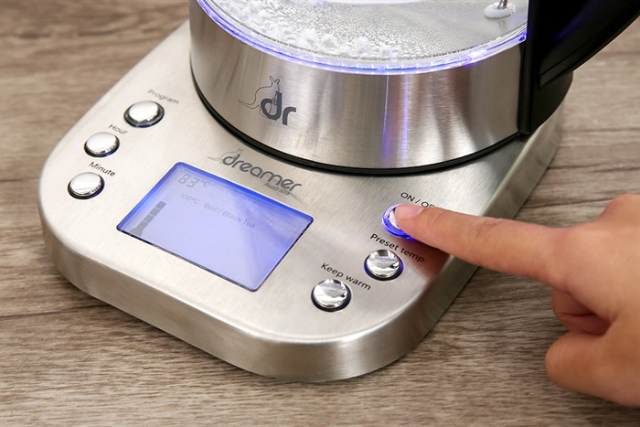 Bình đun siêu tốc thông minh Dreamer 1.7 lít DK-S17D Màu Bạc