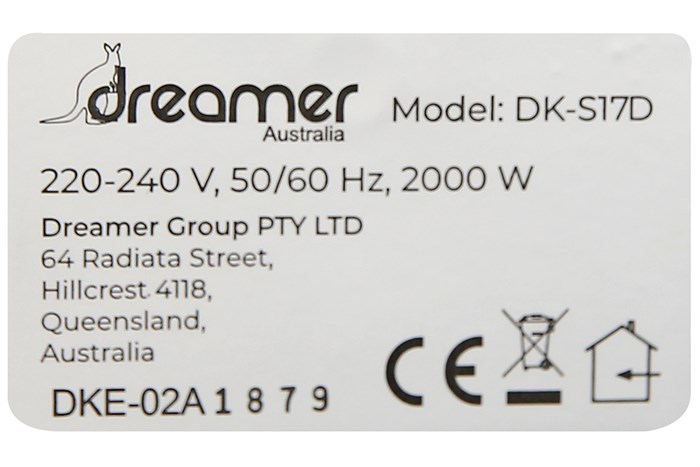 Bình đun siêu tốc thông minh Dreamer 1.7 lít DK-S17D Màu Bạc