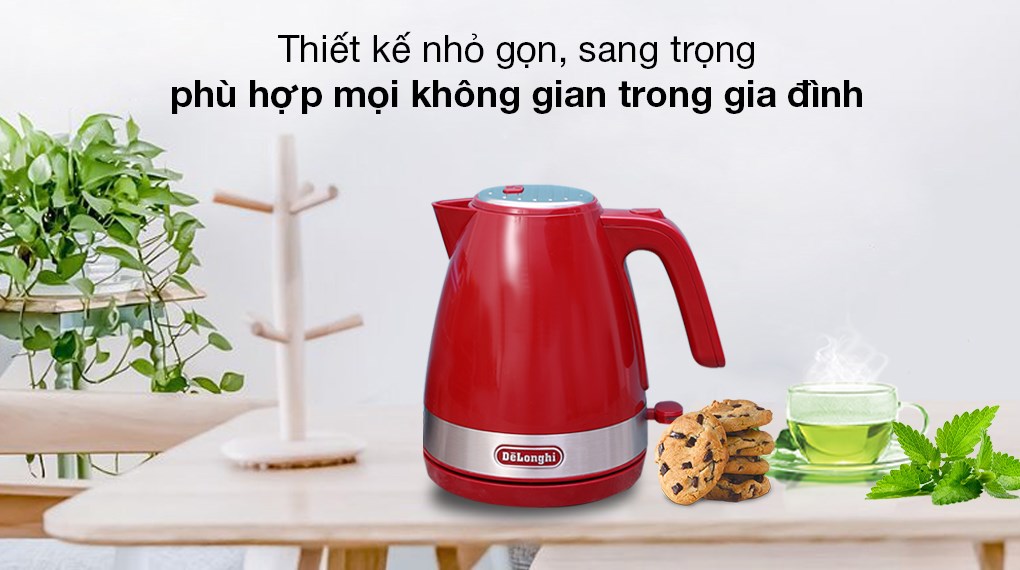 Bình đun siêu tốc Delonghi 1 lít KBLA2000.R