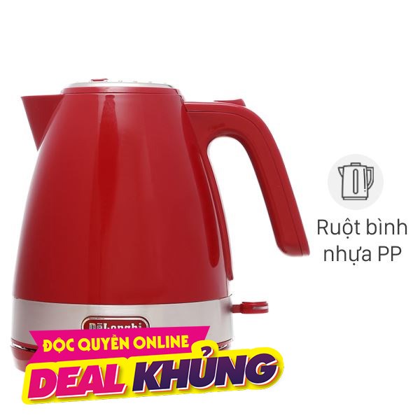 Ấm đun siêu tốc Delonghi 1 lít KBLA2000.R