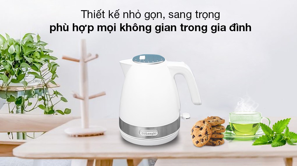 Bình đun siêu tốc Delonghi 1 lít KBLA2000.W