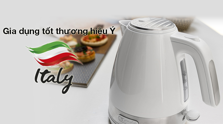 Thương hiệu Ý - Bình đun siêu tốc Delonghi KBLA2000.W