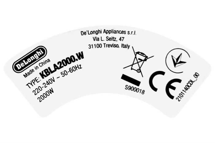 Bình đun siêu tốc Delonghi 1 lít KBLA2000.W Màu Trắng