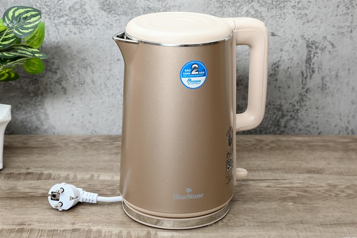 Bình đun siêu tốc BlueStone 1.7 lít KTB-3459 Màu Nâu nhạt
