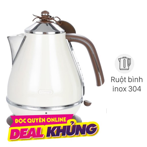 Ấm đun siêu tốc Delonghi 1.7 lít KBOV2001.BG