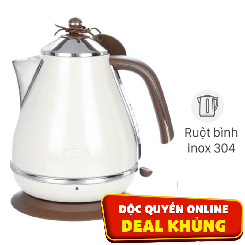 Bình đun siêu tốc Delonghi 1.7 lít KBOV2001.BG